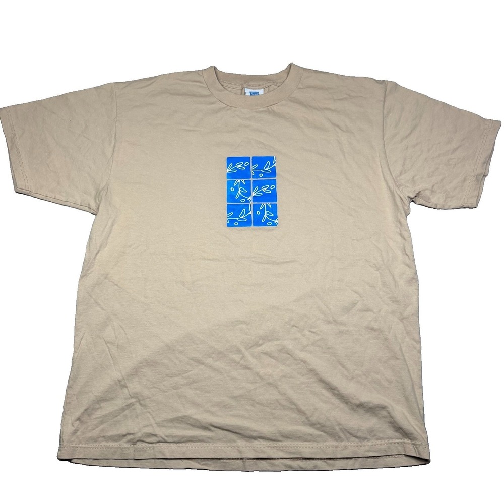 Vintage 2004 Athens Olympics Beige Shirt Mens L Greek USA Made In Greece High-Q